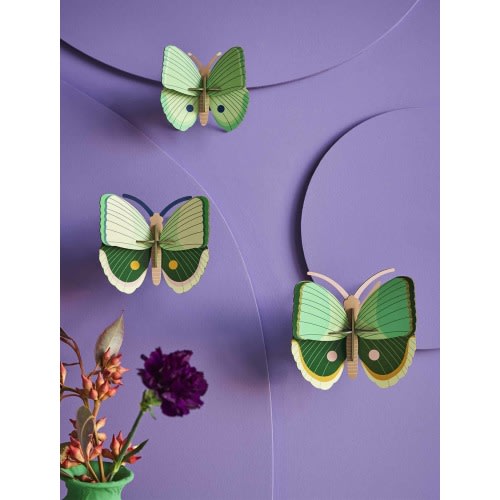 Fern Striped Butterflies, set of 3 - Studio ROOF