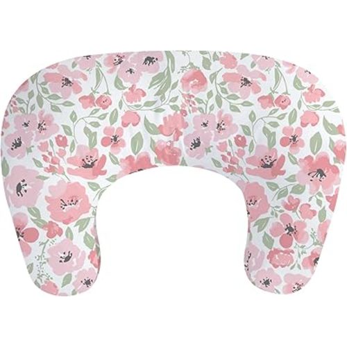 Little Grape Land New Nursing Pillow for Breastfeeding, Larger Breast Feeding Pillow and Positioner with Removable Cover for More Support, Tummy Time and Bottle Feeding Support Pillow, Daliah