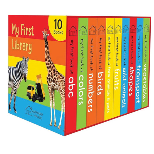 My First Library: Boxset of 10 Board Books for Kids