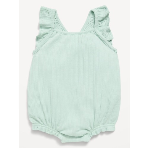 Sleeveless Ruffle-Trim Romper for Baby