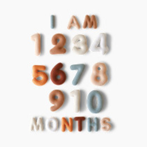 Lucy Darling Milestone Felt Numbers - Neutral