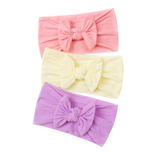 Qopobobo Hair Bows For Girls Baby Girl Headbands and Bows for Newborn Infant Toddler Nylon Hairbands Hair C,One Size