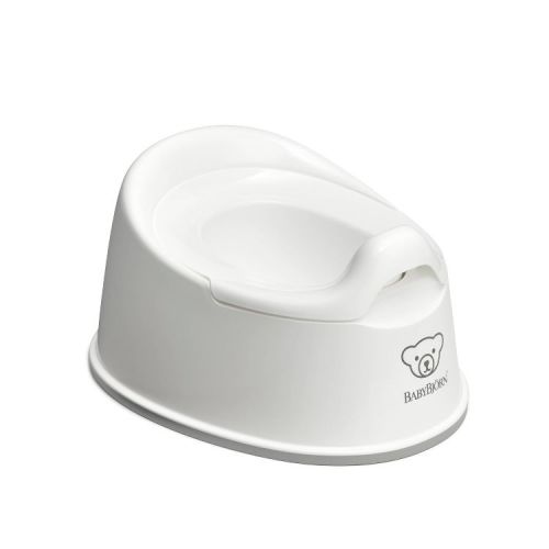 BabyBjorn Smart Potty - White: Compact Bathroom Training Seat for Toddlers, Ergonomic Design, Durable Polypropylene