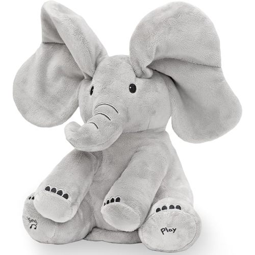 Tippi Peek a Boo Elephant Toy - Interactive Singing Elephant Teddy