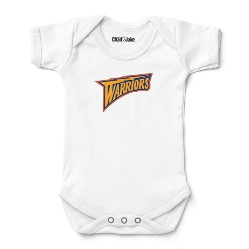 Newborn & Infant Golden State Warriors Chad & Jake White Hardwood Classic Bodysuit