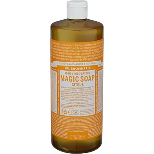 Dr Bronners, Soap Castile Liquid Citrus Orange M/W Oils Fair Trade, 32 Fl Oz