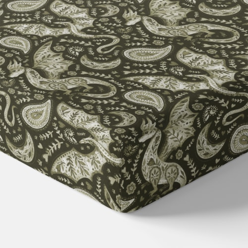 Dragon Thyme Crib Sheet