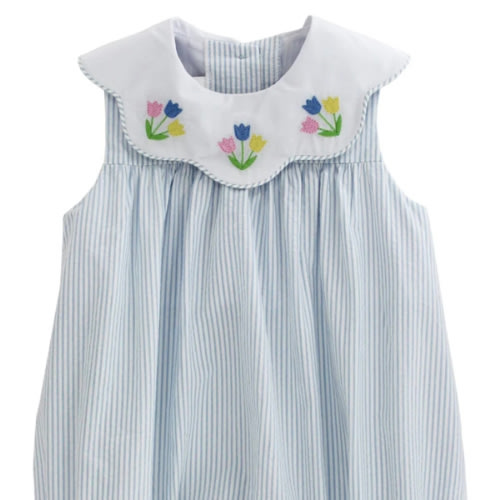 Girls Sleeveless Short Romper | Posh Tots Children's Boutique