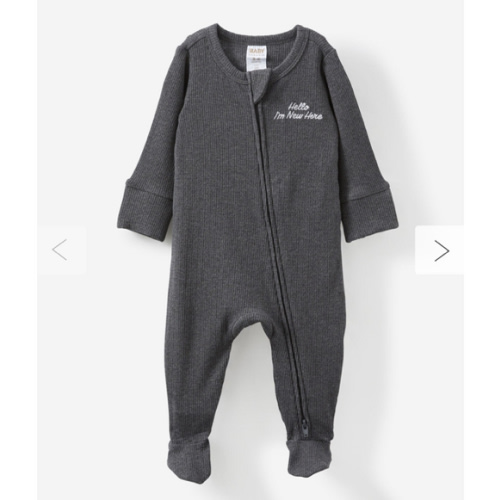 Organic Pointelle Zip All In One Romper