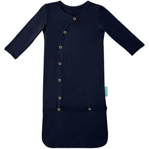 PurComfy Supersoft Baby Sleeper Gowns, Premium Bamboo Viscose Infant Nightgown Sleepers Preemie Newborn Snap Bundler