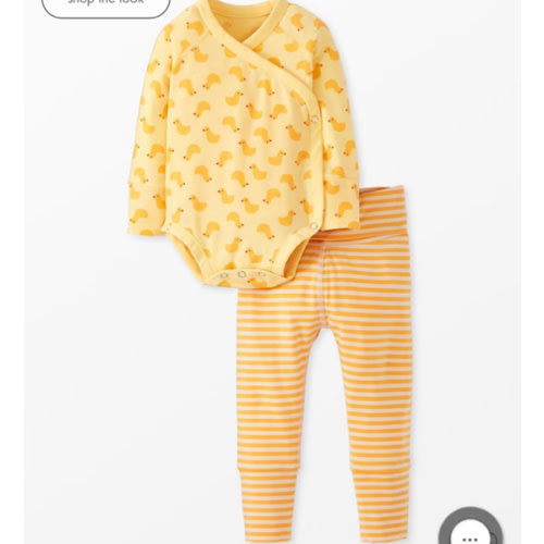 Baby Layette Wrap Top & Wiggle Pants in HannaSoft™ | Hanna Andersson