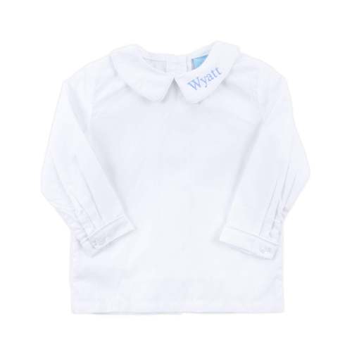 Boys White Long Sleeve Undershirt
