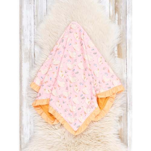Quack & Bloom Ruffle Blanket