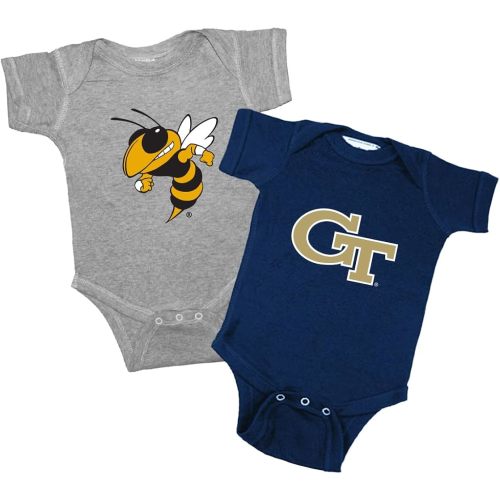 Georgia Tech 2 Pack Unisex Baby Bodysuit
