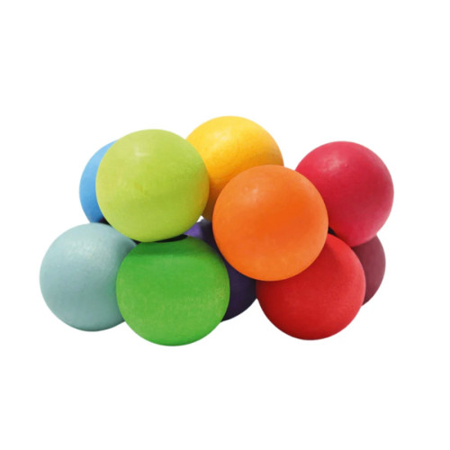 Wooden Rainbow Beads Grasper - Baby Clutching Toy