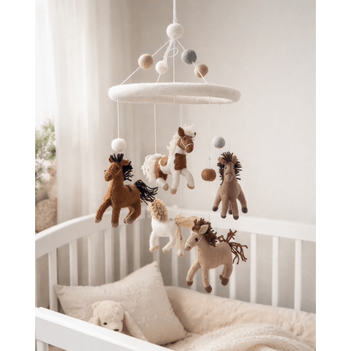 Pony Dreams Handmade Baby Crib Mobile
