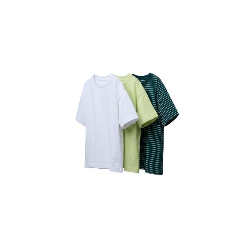 THREE-PACK OF STRIPED AND PLAIN T-SHIRTS - Lime green | ZARA United States