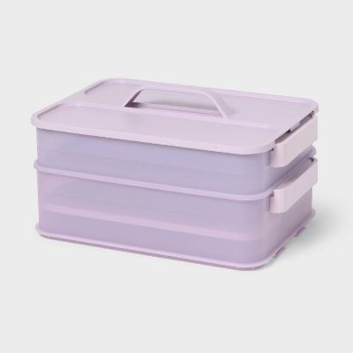 6pc Click in Place Large Toolbox Starter Kit Lavender - Brightroom™