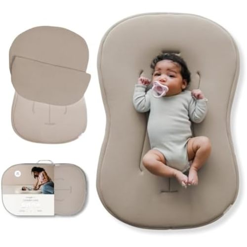 Snuggle Me Organic Lounger Pillow & Travel Bag - Birch