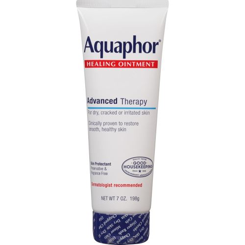 Aquaphor Healing Ointment Advanced Therapy Skin Protectant, Dry Skin Body Moisturizer, 7 Oz Tube