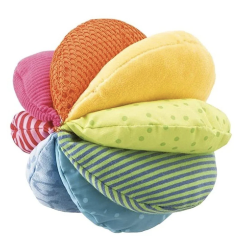 rainbow fabric baby ball