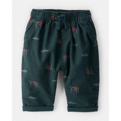 Baby Boy Woodland Fox Print Drawstring Pants - Green - OshKosh B'gosh | Carter's