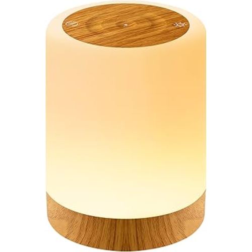 Night Light for Kids Baby, Dimmable Touch Lamp for Nursery, 11 RGB Colors 5 Brightness, Portable Rechargeable Bedside Table Lamp for Nightstand, Kids Night Light for Bedroom Living Room