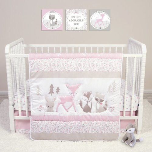 Harriet Bee Blountsville Forest Friends 4 Piece Crib Bedding Set & Reviews | Wayfair