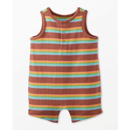 Baby Sleeveless Ribbed Shortie Romper | Hanna Andersson