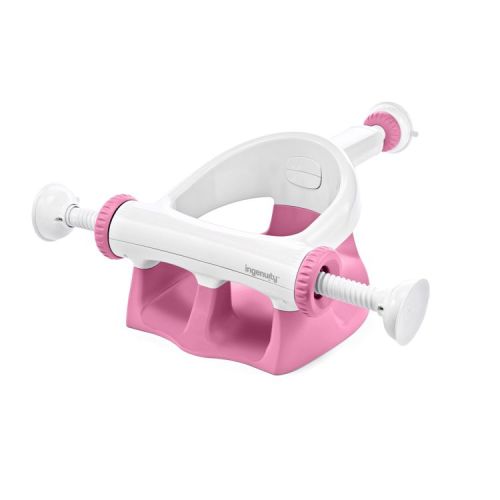Ingenuity My Bath Seat - Pink: Suction Grip, Baby Bathing Seat, 30 lbs Maximum Capacity, 17" Width