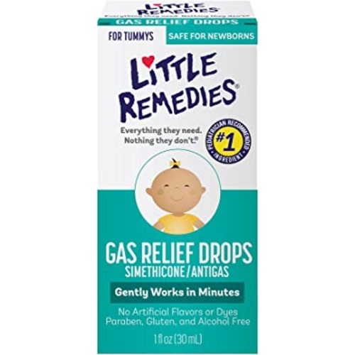 Little Remedies Gas Relief Drops | Natural Berry Flavor | 1 oz. | Pack of 1 | Gently Works in Minutes | Safe for Newborns - 1 Fl Oz (Pack of 1)