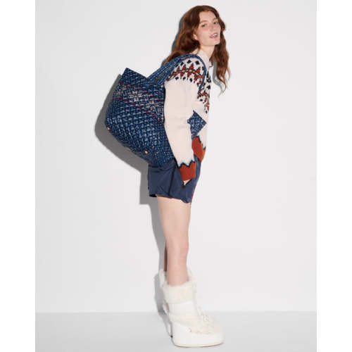 Metro Utility Quilted Backpack in Magnet | MZ Wallace