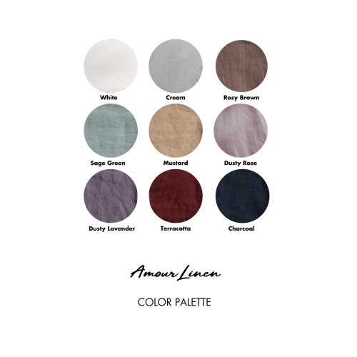 Linen Baby Crib Sheet | Mustard