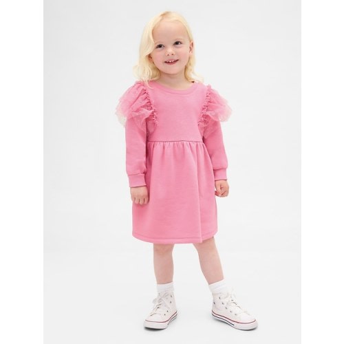 Baby & Toddler Tulle Sweatshirt Dress