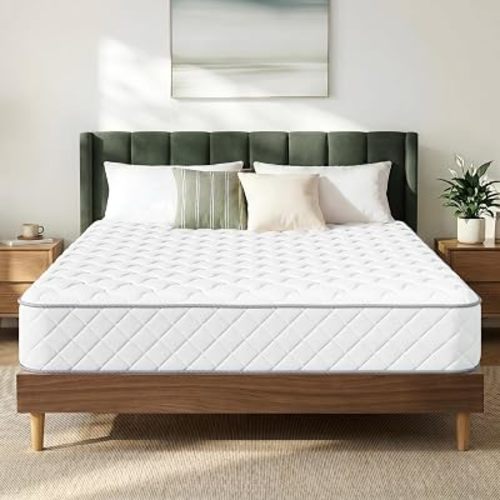 GAESTE Full Size 8 Inch Hybrid Cooling Mattress, Airflow Innerspring