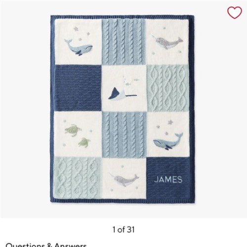 Heirloom Animals Baby Blanket Collection