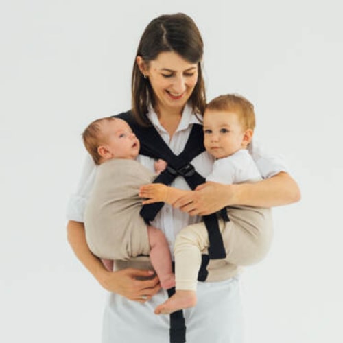 LennyTwin Carrier, Standard Size, broken-twill weave 100% cotton - PEANUT BUTTER