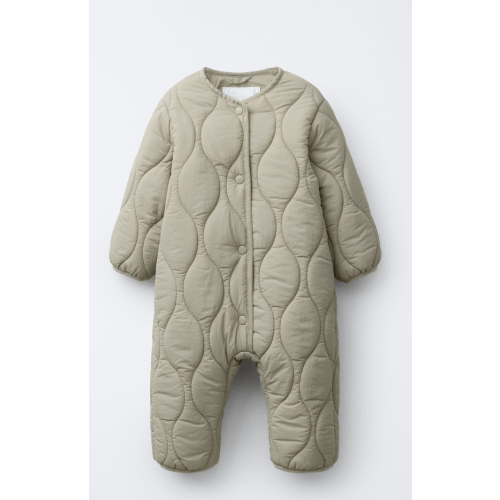 LONG PADDED JUMPSUIT - Light green | ZARA United States