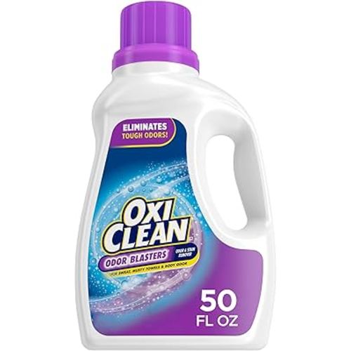 OxiClean Odor Blasters Odor and Stain Remover Laundry Booster Liquid, 50 fl oz