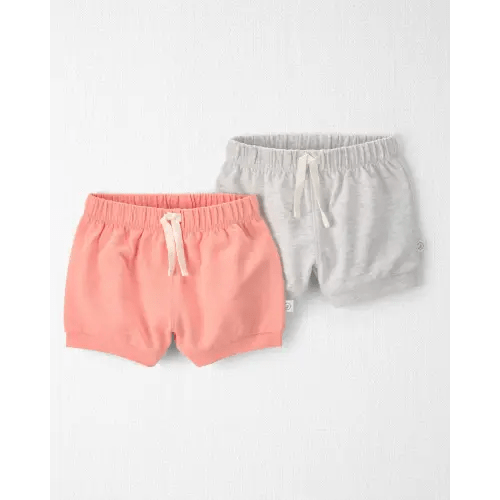 Baby Girl 2-Pack Organic Cotton Shorts - Little Planet | Carter's