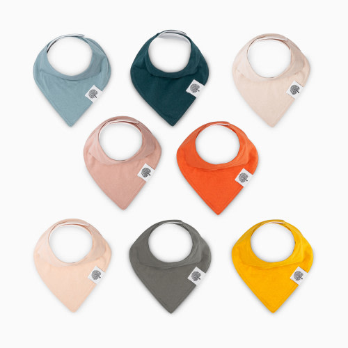 Parker Baby Co. Bandana Bib Set (8-Pack) - Dune Set