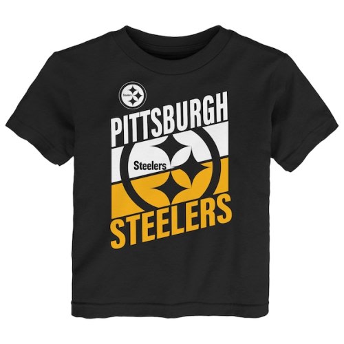 Toddler Pittsburgh Steelers Outerstuff Black Teamwork T-Shirt