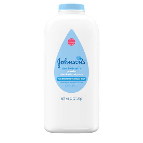 Johnson's Cornstarch Unisex Powder for Baby and Toddler with Aloe & Vitamin E, 22 oz