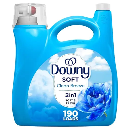 Downy Fabric Softener Liquid, Clean Breeze Scent, 140 fl oz, 190 Loads