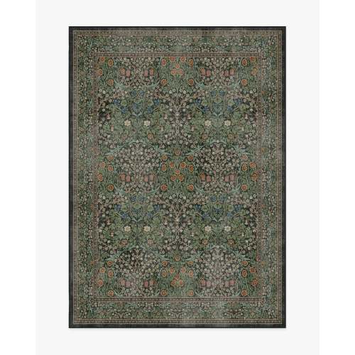 Blackthorn Forest Green Rug by Morris & Co. | Ruggable US