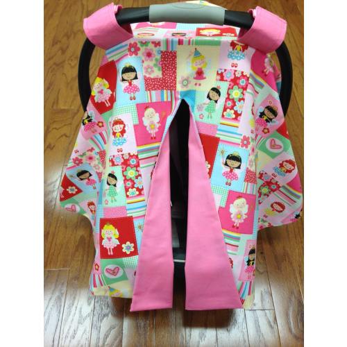Pretty Pink Princess Car Seat Canopy
