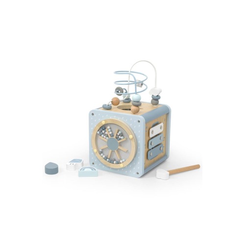 5 in 1 Wooden Activity Cube Shape Sorter, Baby & Toddlers, Ages 1+