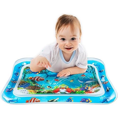 VOCH GALA Inflatable Tummy Time Water Mat, Baby Toys for 3 6 9 12 Months Infant Boys Girls, Ideal Gift for Baby to Meet Milestone