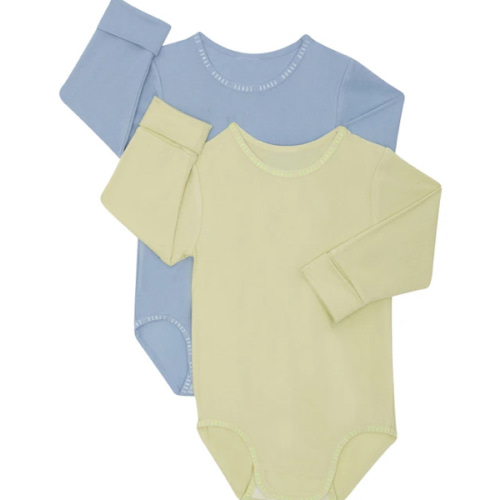 Bonds Wondergrow Long Sleeve Bodysuit 2 Pack | Baby Baby Bodysuit | BWAXA