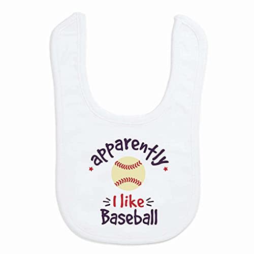 ChalkTalkSPORTS Baseball Baby & Infant Bibs | Soft Microfiber Baseball Baby Bibs